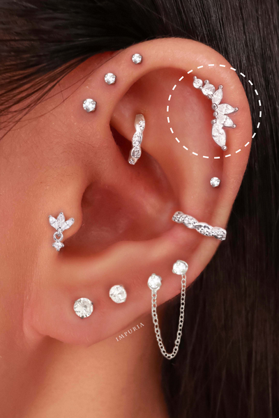 Helix Piercing Jewelry Earring Stud - Impuria