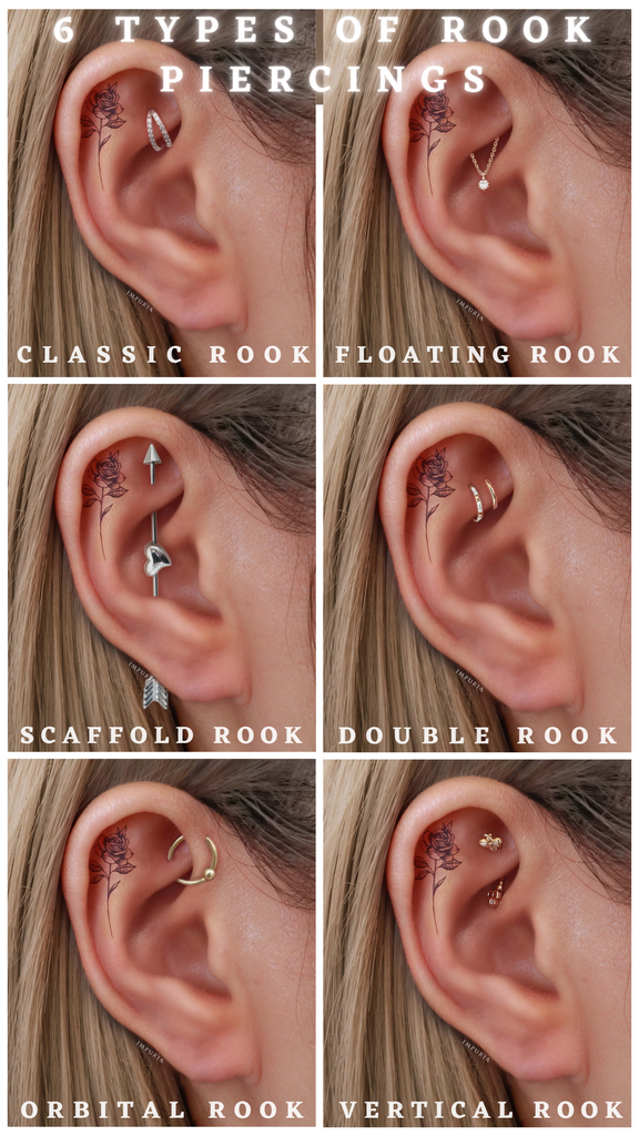 types of rook piercings - impuria ear piercing jewelry & earrings