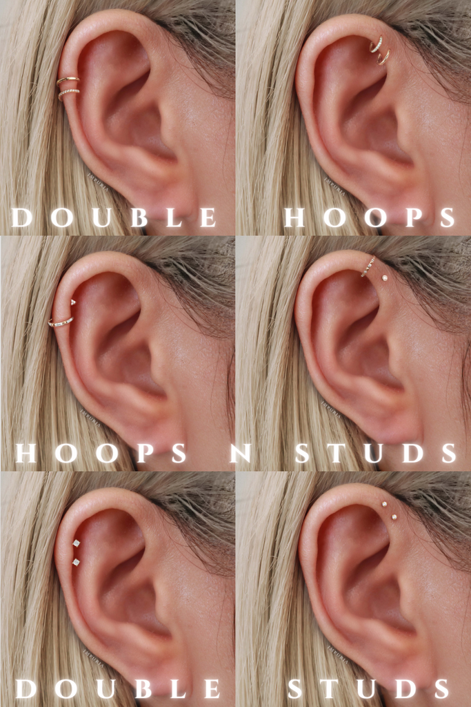 Double Helix Piercing Jewelry Earrings