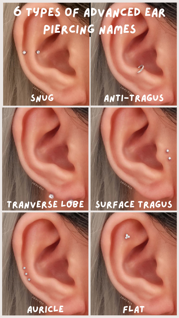 The Ultimate Guide to Ear Cartilage Piercings – Impuria Ear Piercing Jewelry