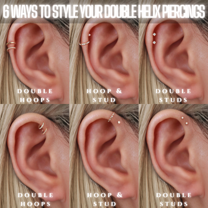 6 Ways to Style Your Double Helix Piercing