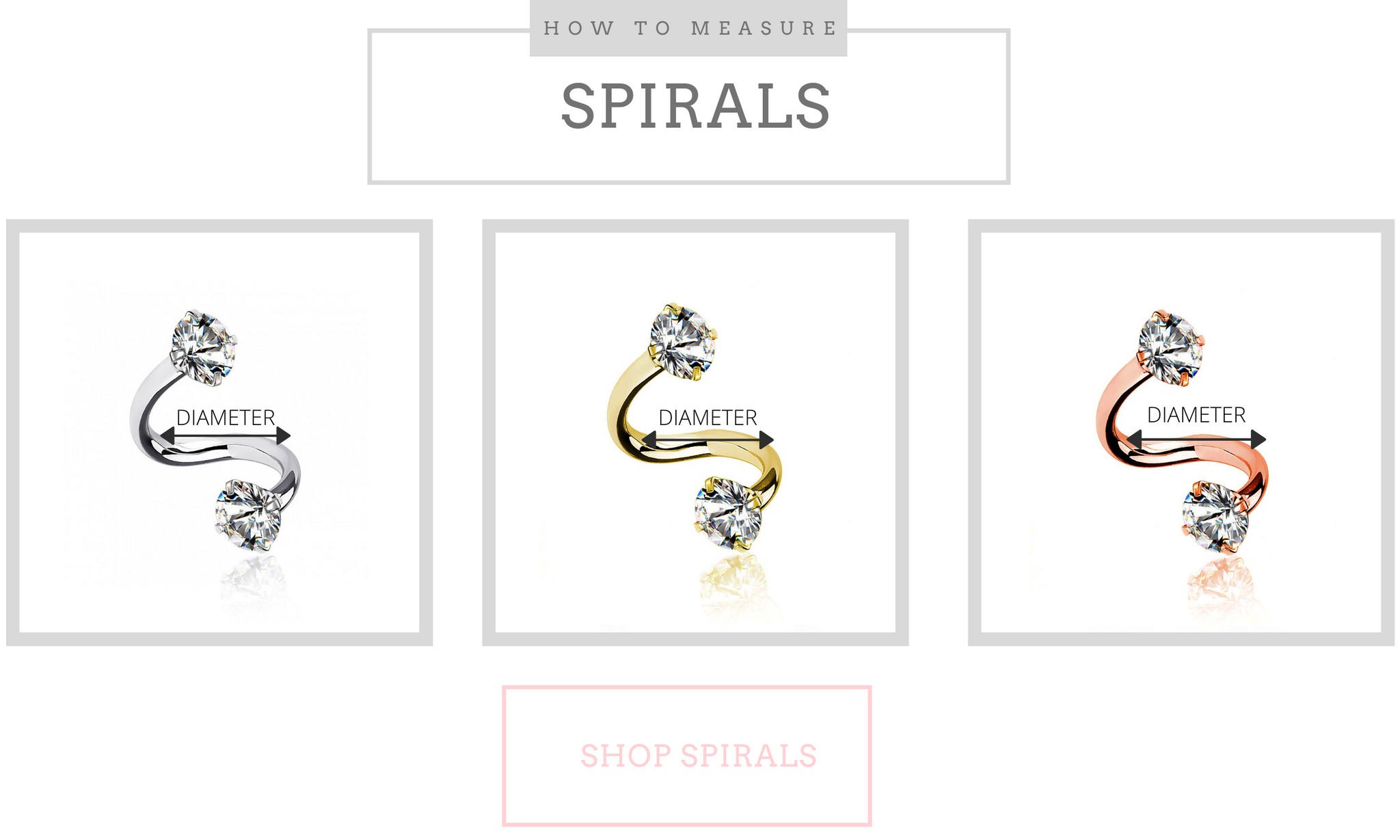 Spiral Ear Piercing Jewelry - www.Impuria.com