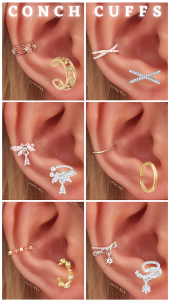Conch Ear Cuff Earrings - Impuria Ear Piercing Jewelry