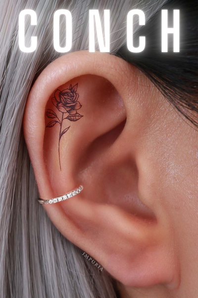 Conch piercing: pain, healing, jewelry ... - obsidian piercing