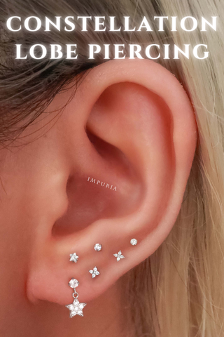 Constellation Lobe Ear Piercing Impuria Jewelry