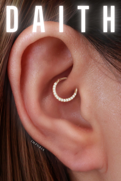 Daith Ring Hoop Earrings at Impuria Ear Piercing Jewelry