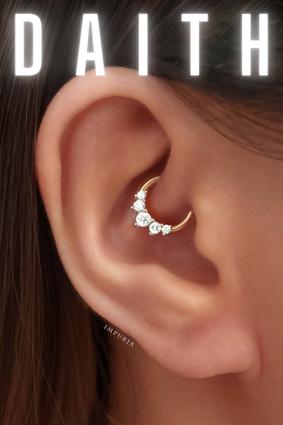 Daith Ring Hoop Earrings at Impuria Ear Piercing Jewelry