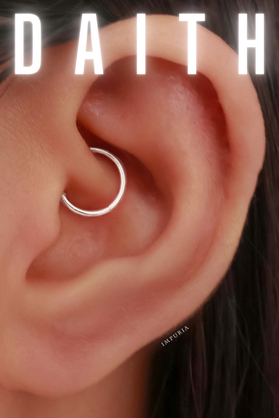 Daith Ring Hoop Earrings at Impuria Ear Piercing Jewelry