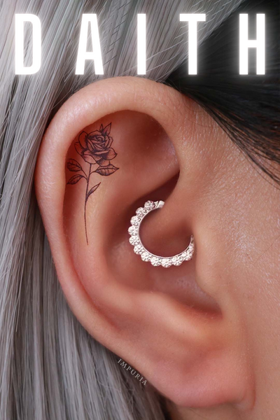 Daith Ring Hoop Earrings at Impuria Ear Piercing Jewelry