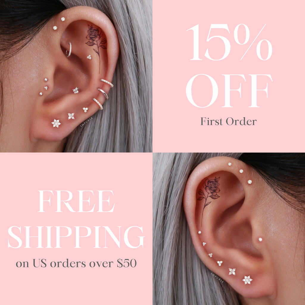 Sale Ear Piercing Jewelry at www.Impuria.com