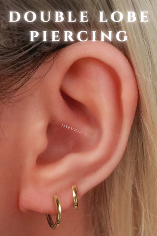 Double Lobe Ear Piercing Earring - Impuria.com