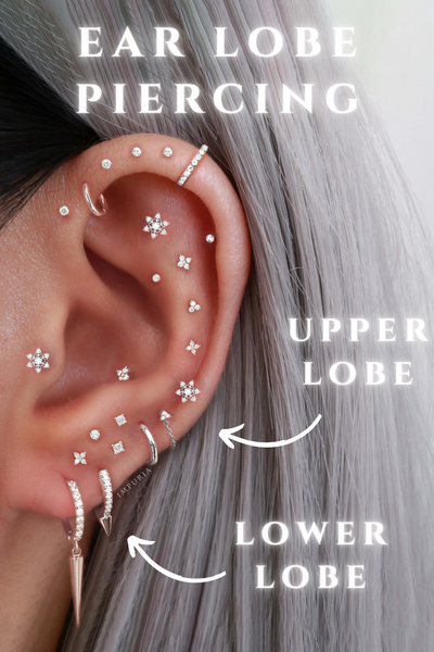 Ear Lobe Piercing Earrings - Impuria Ear Piercing Jewelry