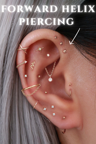 Forward Helix Piercing