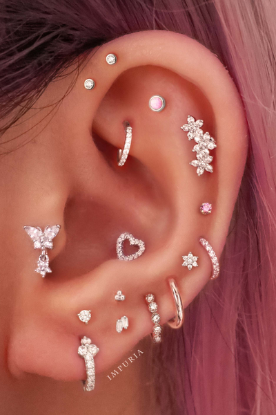 Double Forward Helix Piercing