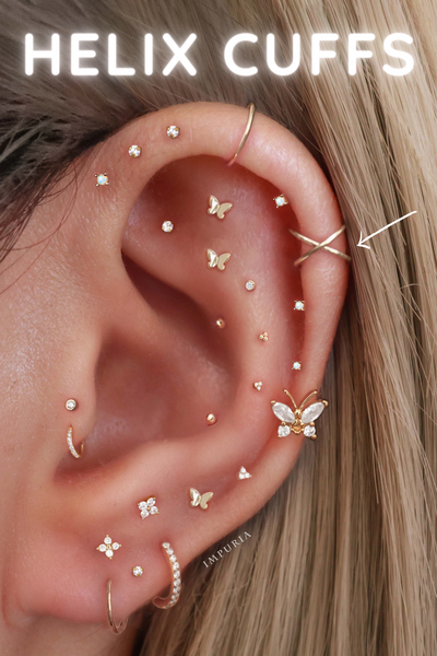helix ear cuff piercing