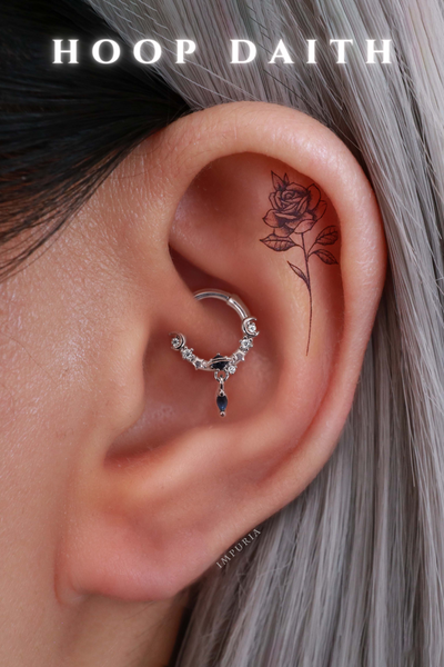 Hoop Ring Clickers Earrings for Daith Piercing - Impuria Ear Piercing Jewelry