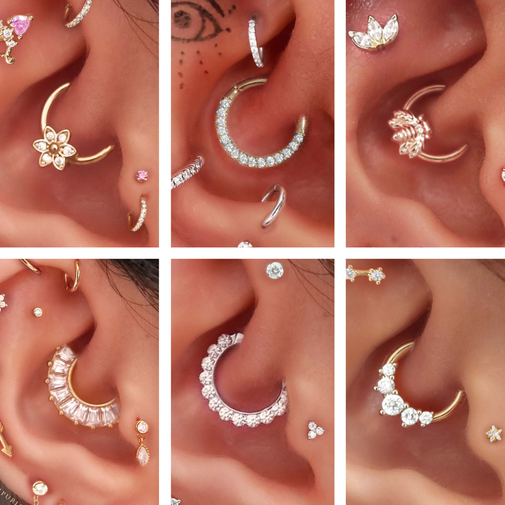 Daith Hoop Clickers - Impuria Ear Piercing Jewelry