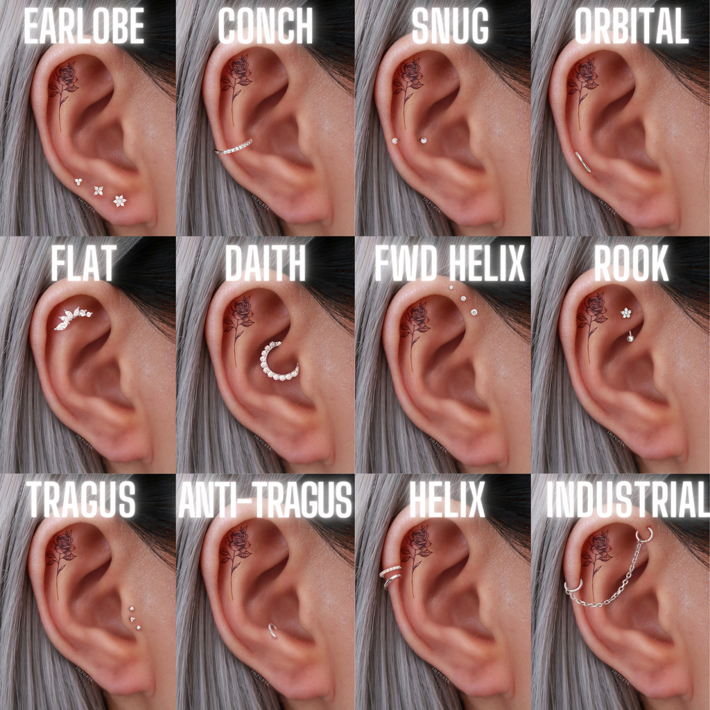 Ear Piercings, Types of Ear Piercings - Pamela Love