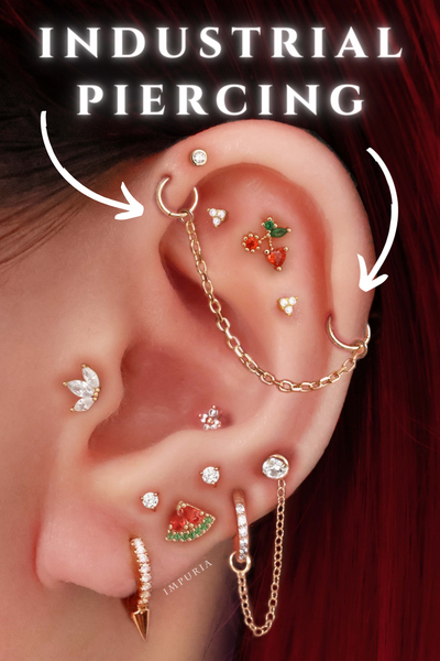Chain Industrial Piercing Earring - Impuria Ear Piercing Jewelry