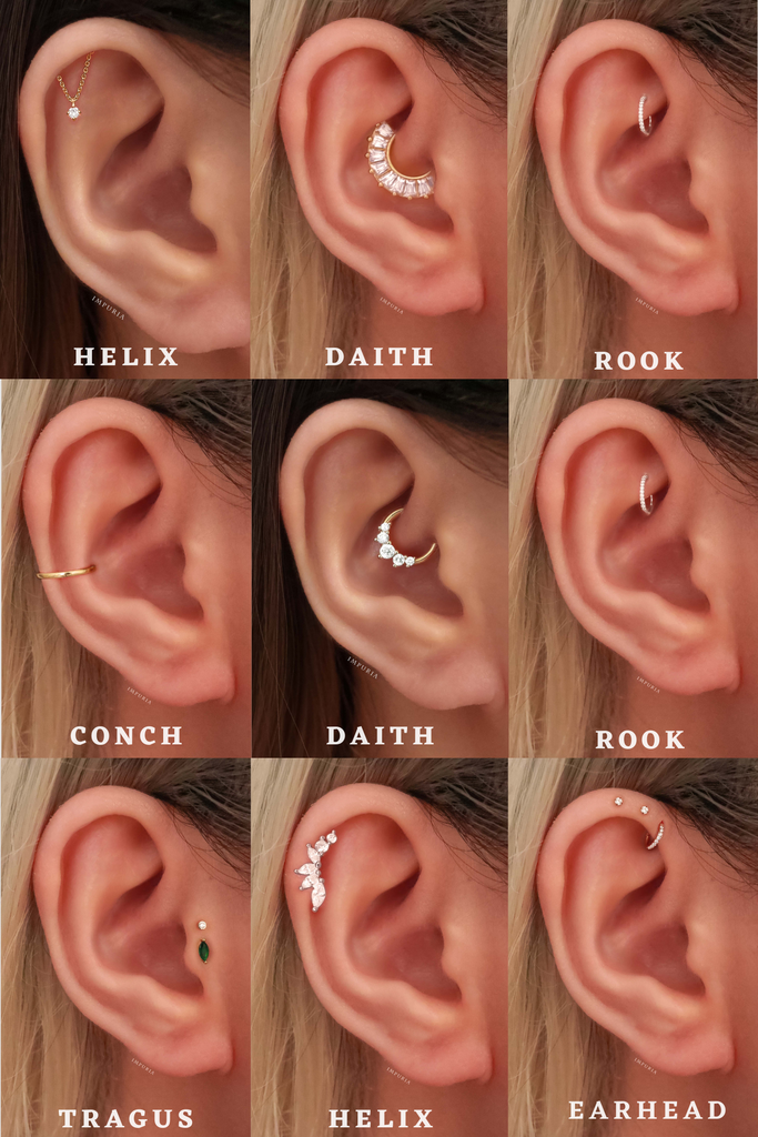 Different Types of Cartilage Piercings - www.Impuria.com #earpiercings