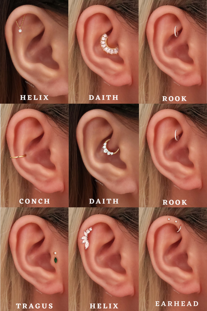 The Ultimate Guide to Ear Cartilage Piercings – Impuria Ear Piercing Jewelry