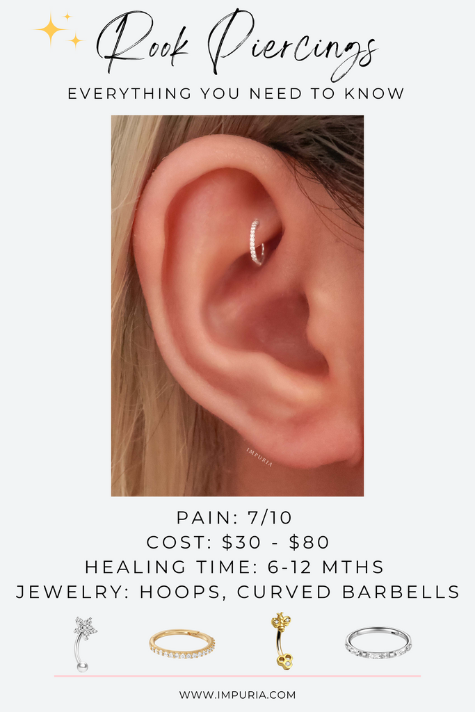 Heart Helix Ear Piercing Jewelry Cartilage Earring Stud Set Rose Gold –  Impuria Ear Piercing Jewelry