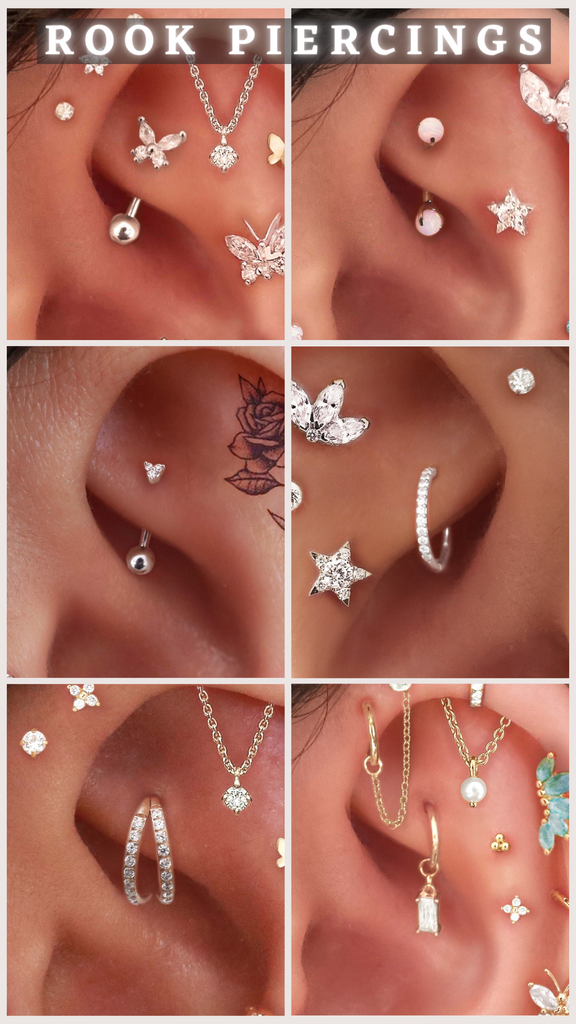 Rook Piercings - Impuria Ear Piercing Jewelry & Earrings