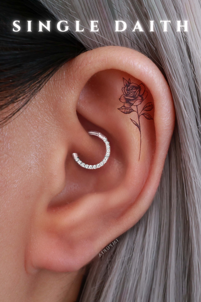 Single Daith Piercing - Impuria Ear Piercing Jewelry & Earrings