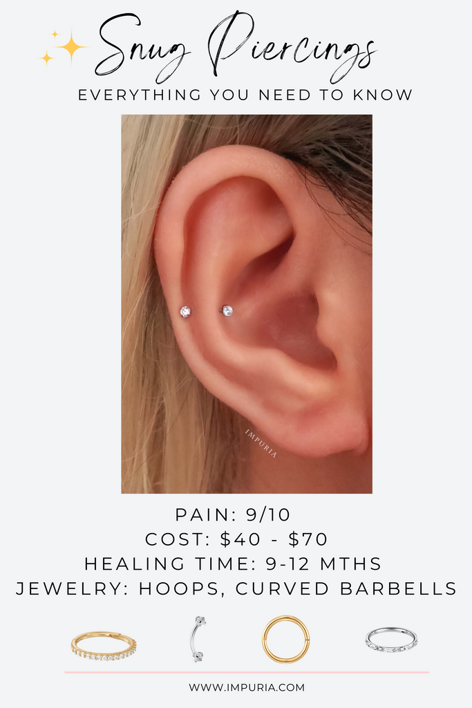 Snug Earrings at Impuria Ear Piercing Jewelry