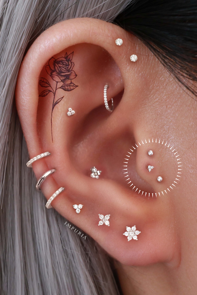 Tragus Earrings - Impuria Ear Piercing Jewelry