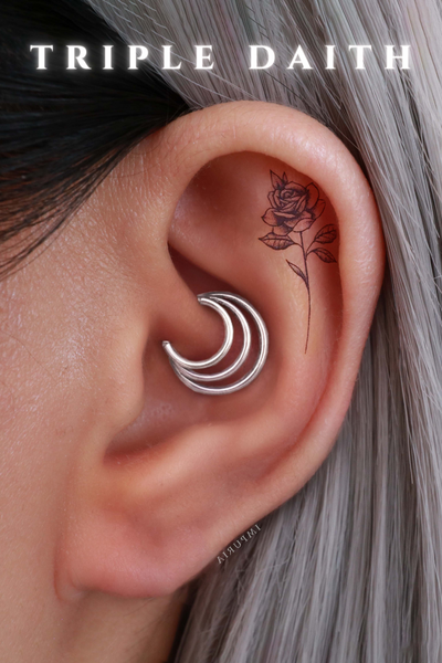 Triple Daith Piercing - Impuria Ear Piercing Jewelry & Earrings