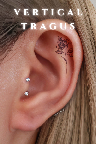 Vertical Tragus Piercing Jewelry - Impuria Cartilage Earrings