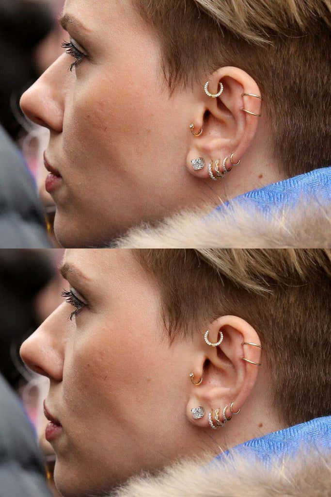 Celebrity Ear Curations Ideas and Earrings Impuria Ear Piercing Jewelry - www.Impuria.com