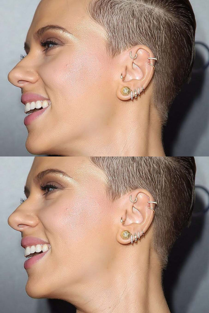 Celebrity Ear Curations Ideas and Earrings Impuria Ear Piercing Jewelry - www.Impuria.com