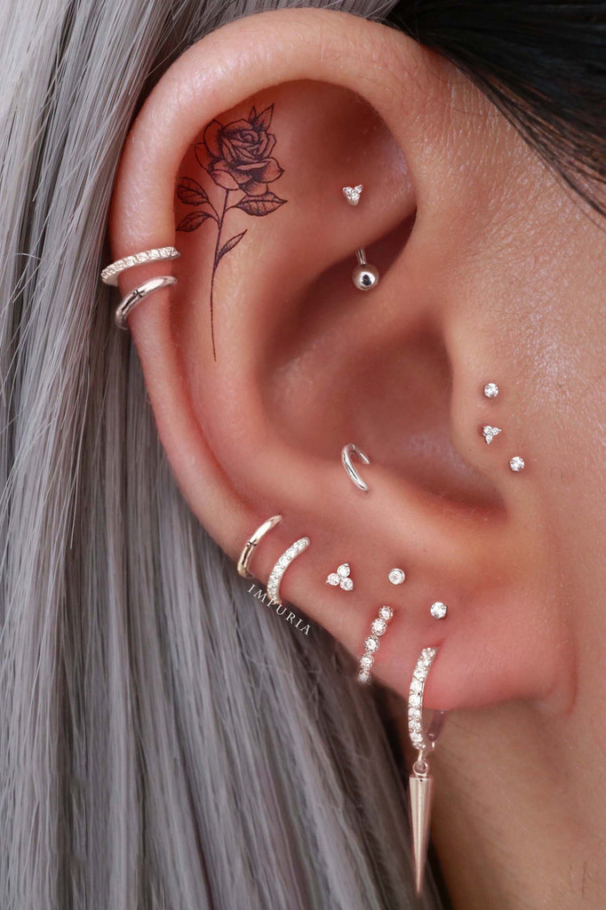 Beautiful Multiple Ear Piercing Ideas  - www.Impuria.com