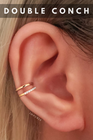 Double Hoop Ring Hoop Earring - Impuria Ear Piercing Jewelry