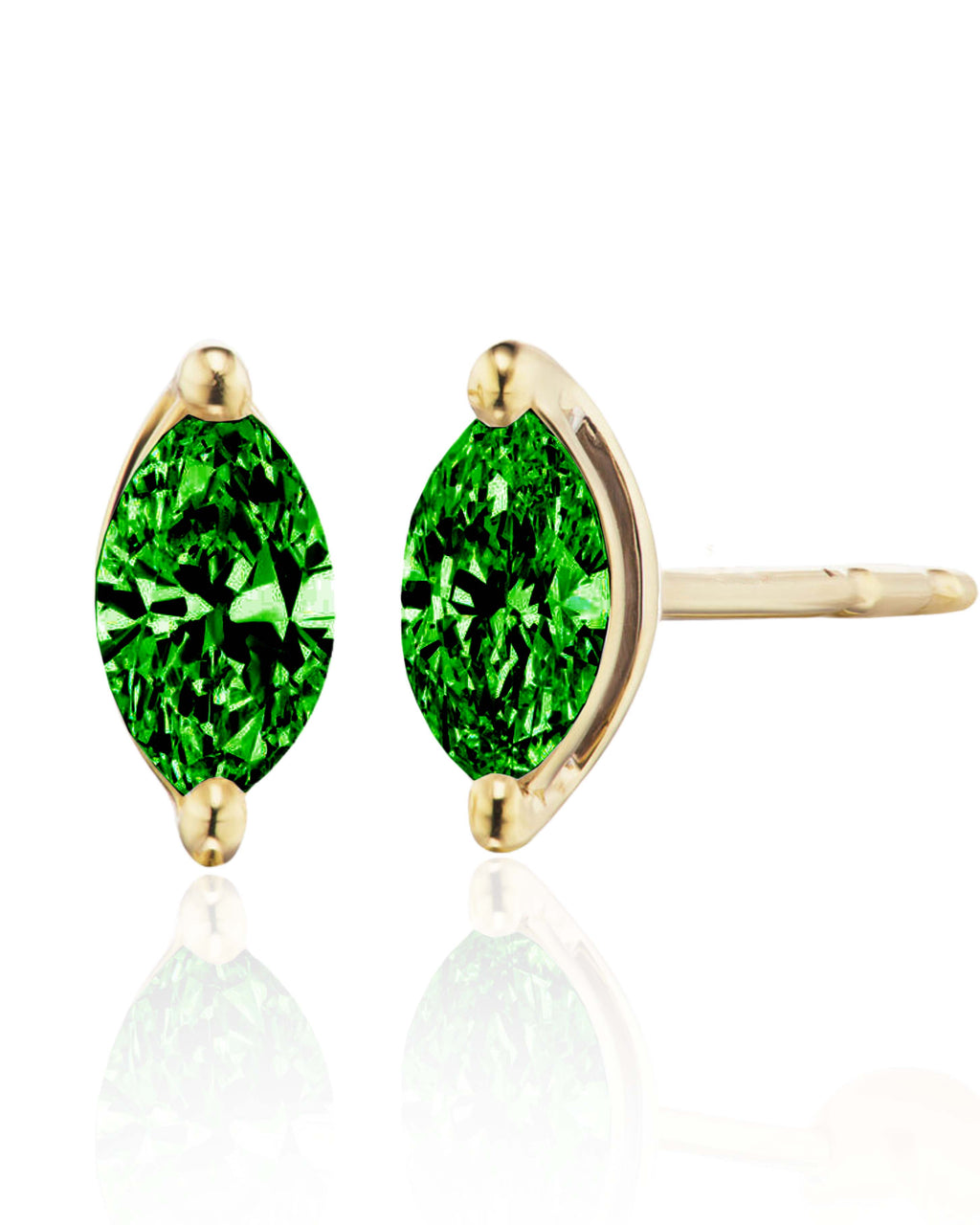 Emerald Marquise Stud Earring Cartilage Helix Ear Piercing Jewelry in ...