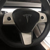 Tesla Model 3 Y Stuurinleg Stuur Cover Carbon Wit Stuurhoes Auto Accessoires 3-delig Interieur