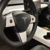 Tesla Model 3 Y Stuurinleg Stuur Cover Carbon Wit Stuurhoes Auto Accessoires 3-delig Interieur