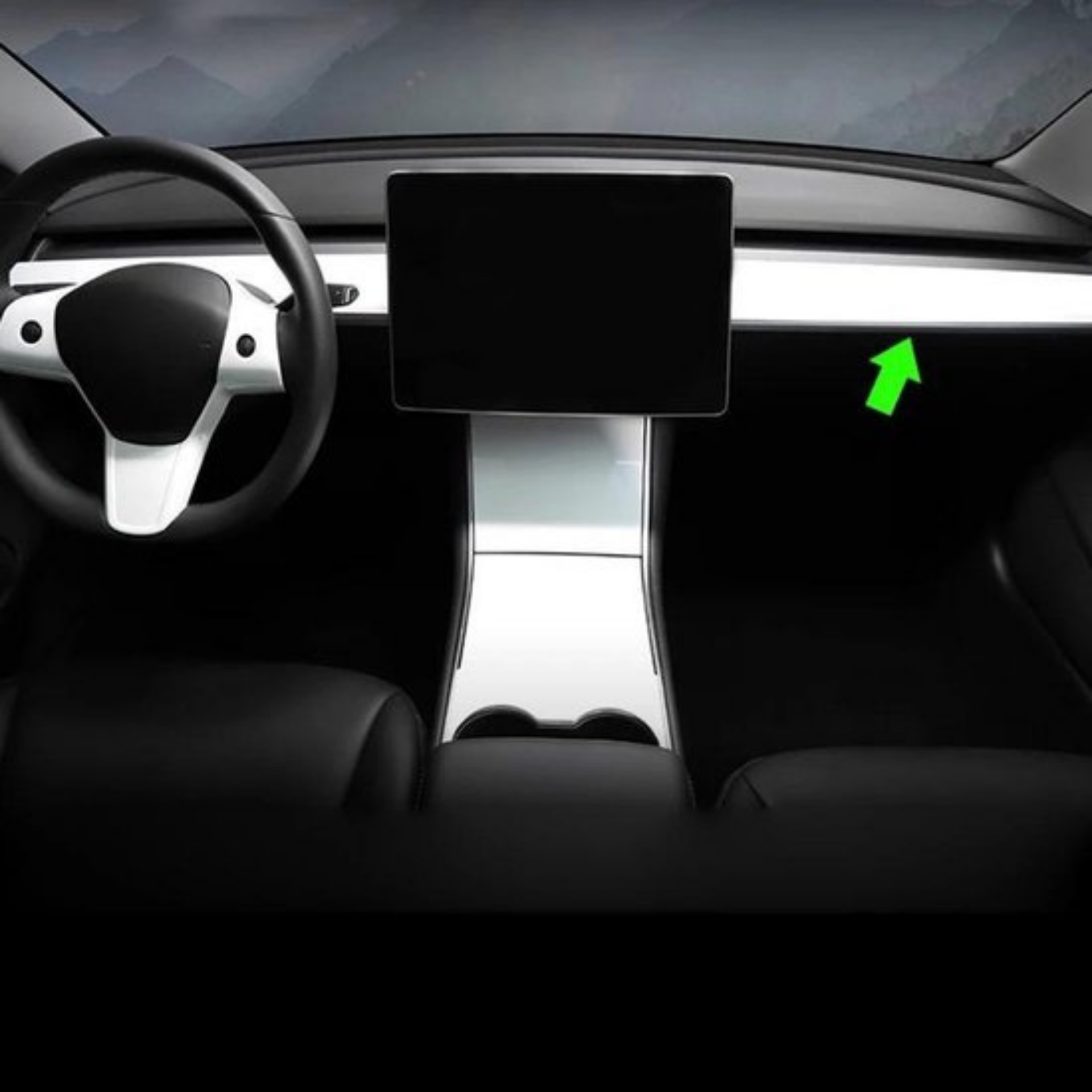 Tesla Model 3 Y Dashboard Paneel Trim Cover Cap Auto Accessoires Nederland België – Mijn-Tesla