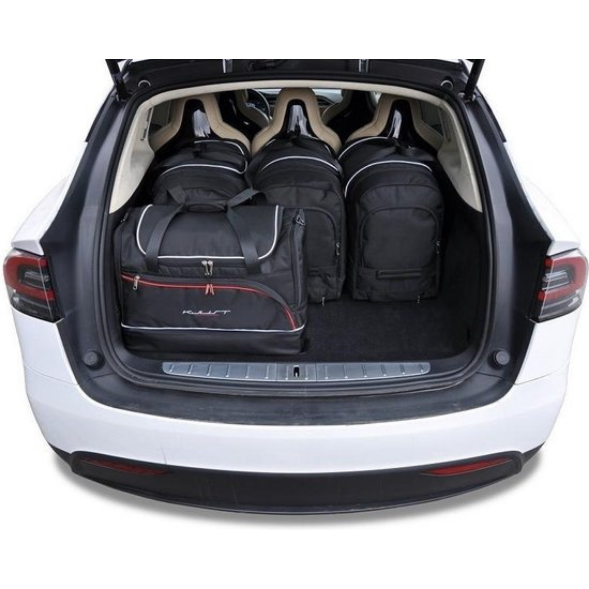 Avondeten legering Vouwen Tesla Model X 2016+ Trunk Reistassen 7-delig Organizer Weekendtassen Auto  Interieur Accessoires – Mijn-Tesla