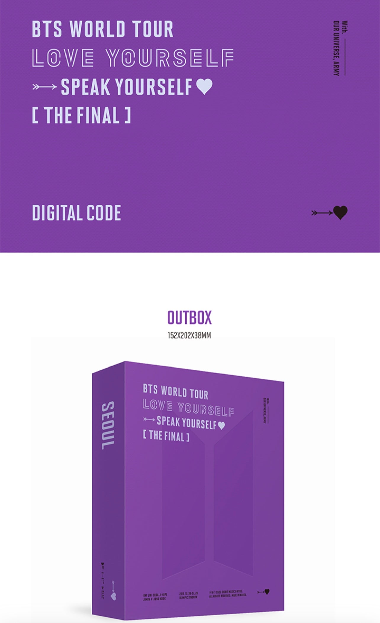 BTS World Tour 'Love Yourself': Speak Yourself - The Final [Blu