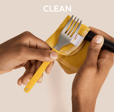 Cliffset Portable Cutlery - Yellow