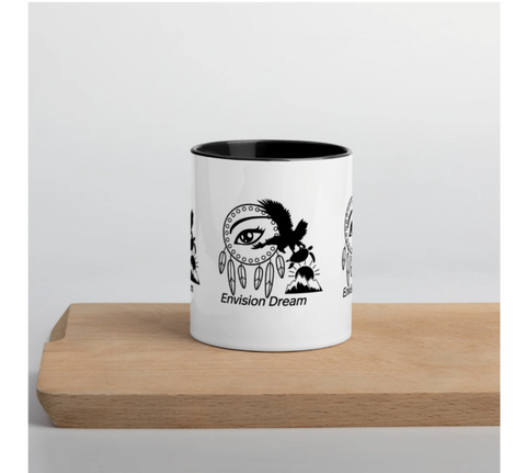 Envision Dream Sip & Think Black Mug