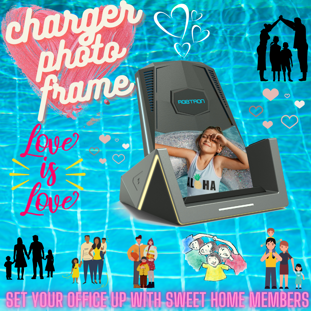 swim girl family love rgbtron dt-g1 plus design your own charger pic