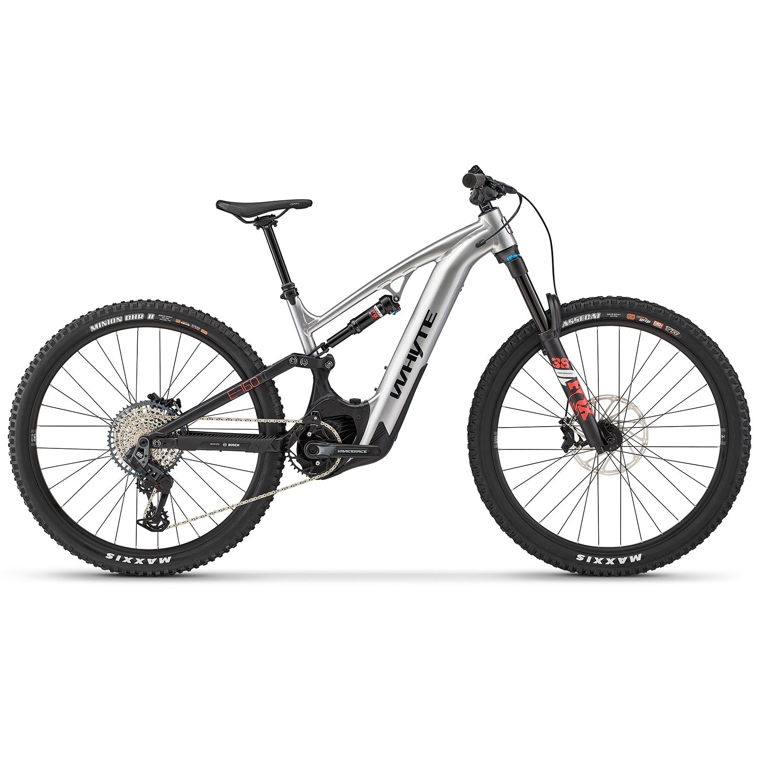 White full sale suspension mountain bike