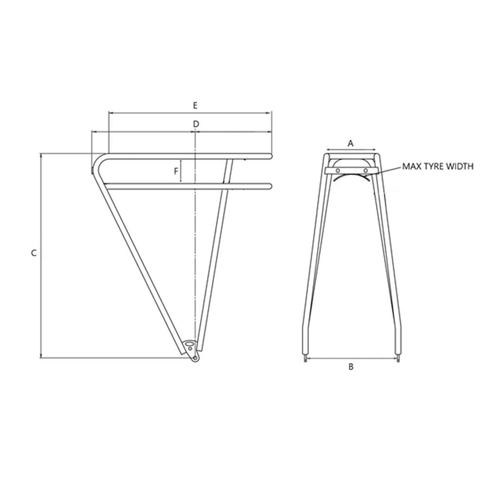 tortec expedition rear pannier rack