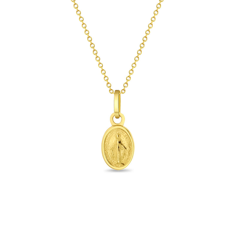 Virgen Milagrosa Oval Necklace