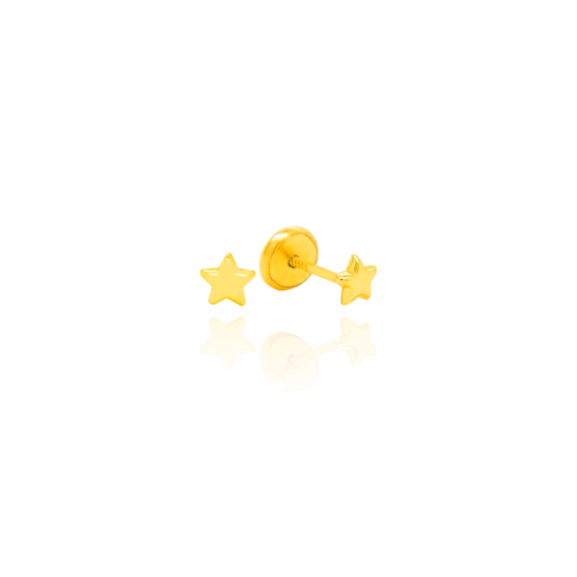 2MM Star Stud Earrings