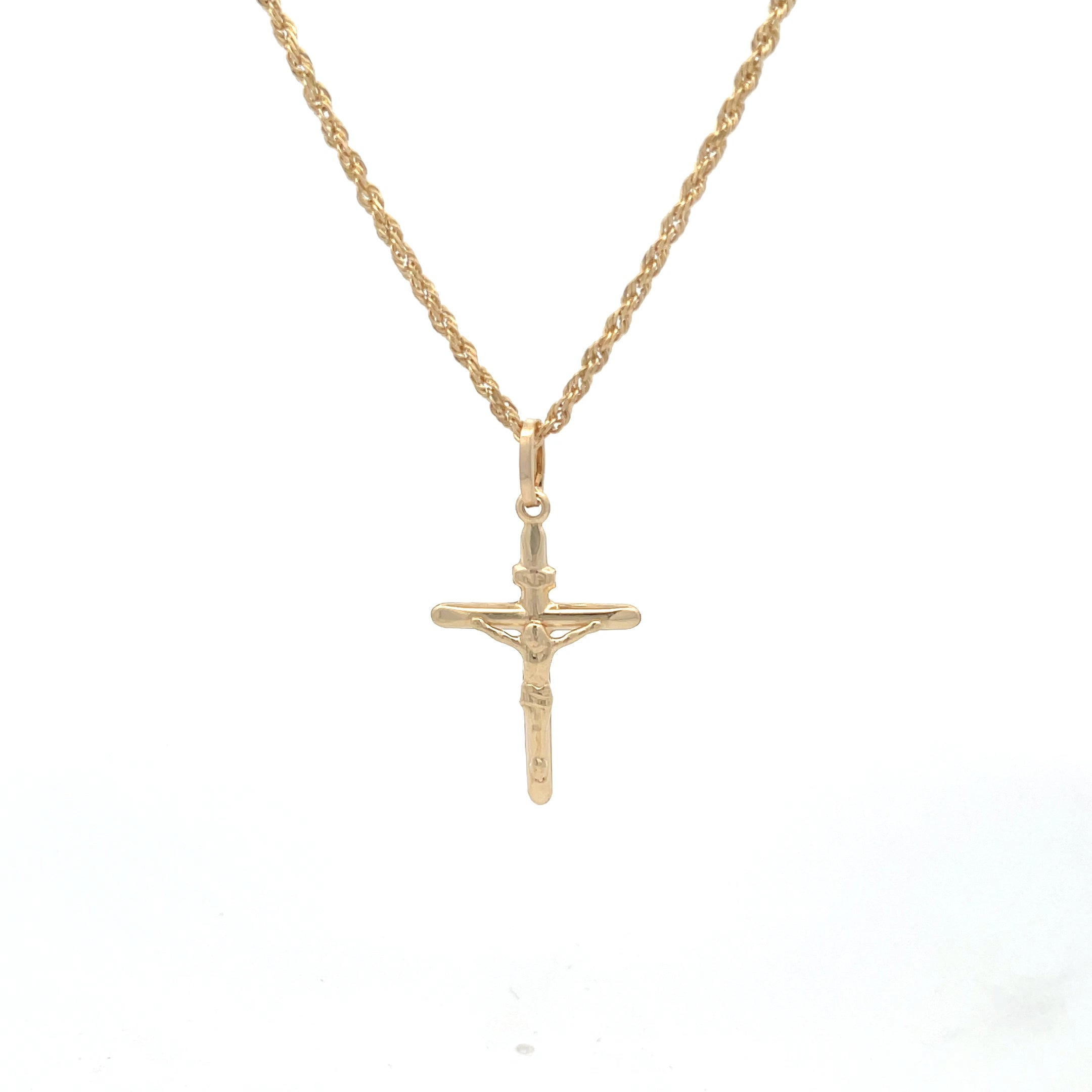 Cross with Christ Crucifix 25MM Pendant